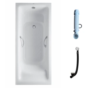 Bồn tắm TOTO PPY1780HPE P DB505R-3B TVBF412 ngọc trai 1m7 tay vịn gồm bộ xả thải