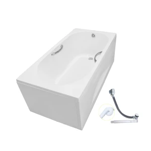 Bồn tắm yếm TOTO PAY1515HVC W TVBF411 nhựa 1m5 tay vịn gồm bộ xả thải