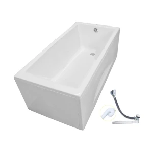 Bồn tắm yếm TOTO PAY1525VC W TVBF411 nhựa 1m5 gồm bộ xả thải