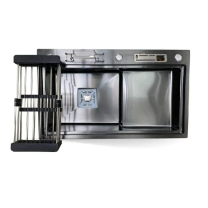 Chậu chén 1 hố cánh phải phủ nano 78x46 cm HITA HD7846BNDCD