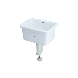 Chậu giặt thoát ngang xả vào tường Caesar SS558AP (bộ xả BF559P)