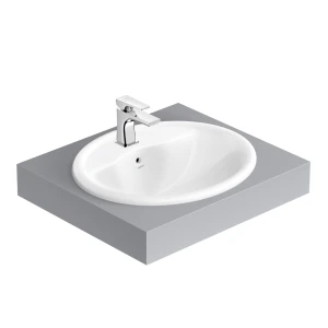 Chậu lavabo dương vành Viglacera CD1