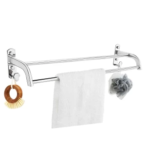Thanh treo khăn + móc vợt inox 304 Tovashu AB7