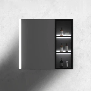 Tủ gương có đèn LED size 750mm MOWOEN MW6635B-80M