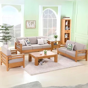 Bàn Ghế Gỗ Sồi Phòng Khách Thiết Kế Theo Phong Cách Hiện Đại Giá Tốt