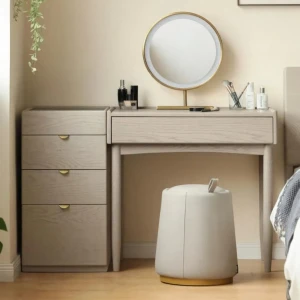 Bàn Trang Điểm Gỗ Đẹp Hiện Đại Gương Led Thông Minh Cao Cấp