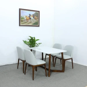 Bộ Bàn Ăn Concorde Ghế Grace Gỗ Cao Su Mặt Đá Hoa Cương Cao Cấp Giá Rẻ