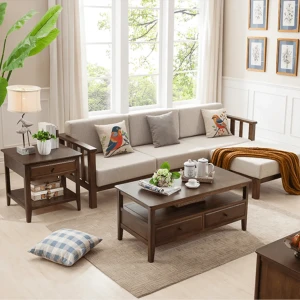 Ghế Góc Gỗ Sồi Tự Nhiên Phòng Khách Thiết Kế Theo Phong Cách Hiện Đại