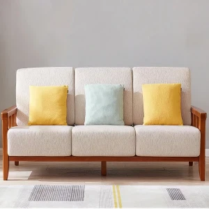 Ghế Sofa Gỗ Tự Nhiên Bọc Nỉ Cao Cấp Chất Lượng Bền Đẹp