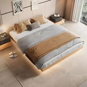 Giường Ngủ Bay Gỗ Công Nghiệp Thiết Kế Theo Phong Cách Hiện Đại