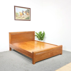 Giường Ngủ Xoan Đào Tự Nhiên Vạt Phản Sang Trọng Hiện Đại