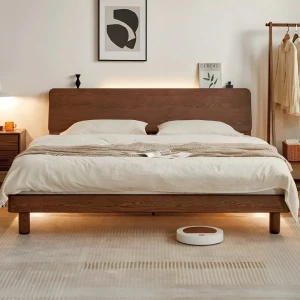 Mẫu Giường Ngủ Bằng Gỗ Sồi Thiết Kế Sang Trọng Hiện Đại