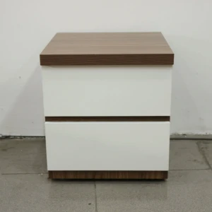 Mẫu Tủ Đầu Giường Đẹp 40x50cm Gỗ MDF Màu Óc Chó Hiện Đại