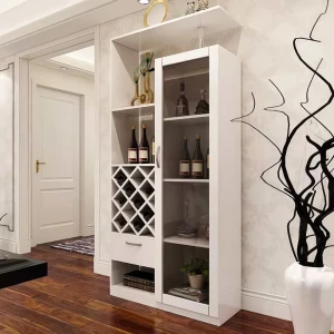 Mẫu Tủ Rượu Gỗ Công Nghiệp Cánh Kính Thiết Kế Hiện Đại Sang Trọng