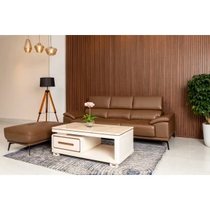 Sofa Da Phòng Khách Khung Gỗ Bọc Da Bò Cao Cấp Đẹp Hiện Đại