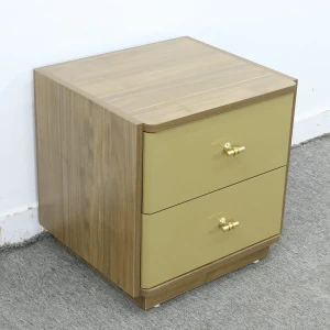 Tab Đầu Giường Hiện Đại 2 Hộc Kéo Gỗ MDF Melamine Màu Nâu Đẹp