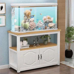 Tủ Bể Cá Bằng Gỗ Công Nghiệp Mdf Cánh Sơn Trắng Cao Cấp