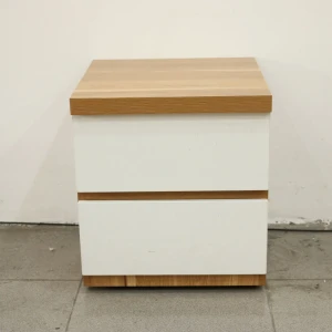 Tủ Để Đầu Giường Bằng Gỗ MDF Màu Vàng Sọc Trắng Đẹp Giá Rẻ