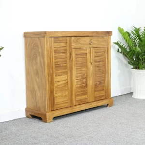 Tủ Để Giày Dép Gỗ Hương Xám 3 Cánh Đẹp Giá Rẻ