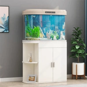 Tủ Để Hồ Cá Kèm Kệ Trang Trí Gỗ MDF Lõi Xanh Chống Ẩm