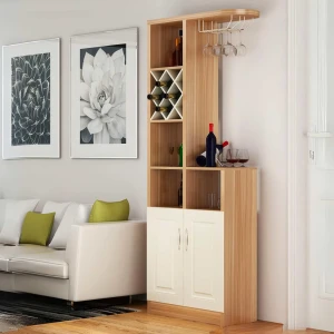 Tủ Để Rượu Phòng Khách Gỗ Công Nghiệp MDF Phủ Melamine Nhỏ Gọn