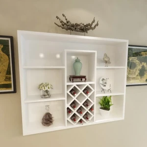 Tủ Rượu Treo Tường Gỗ MDF Phủ Melamine Nhỏ Gọn Giá Rẻ