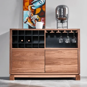 Tủ Trưng Rượu Phòng Khách Gỗ Tự Nhiên Hiện Đại Giá Tốt