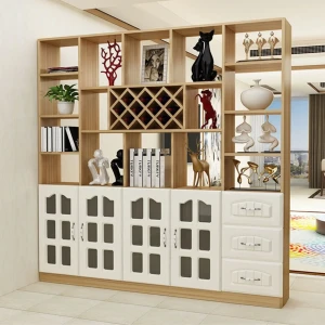 Vách Ngăn Kiêm Tủ Rượu Phòng Khách Gỗ Công Nghiệp Đẹp Giá Rẻ