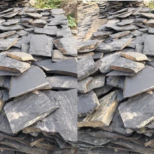 Đá rối đen ốp lát trang trí tự do