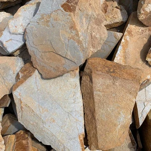 Đá rối màu vàng lai ốp lát trang trí tự do