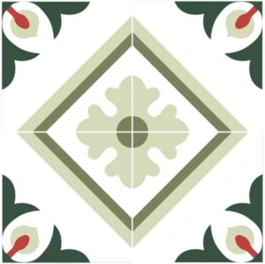 Gạch viền bông men trang trí 20x20cm sH1