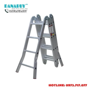 Thang nhôm gấp Fujihome ML104S gấp 4 đoạn đa năng 4 bậc