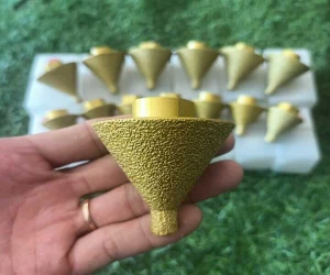 Mũi khoan vát cạnh tạo lỗ đá hoa cương