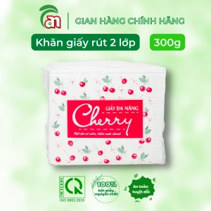 Khăn giấy rút dai mềm Cherry 2 lớp gói 420 tờ