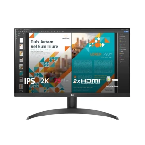 Màn hình 2K 23.8 inch LG 24QP500-B (tấm nền IPS, độ phân giải QHD, 75HZ, 5MS, 2xHDMI DP) Hàng chính hãng