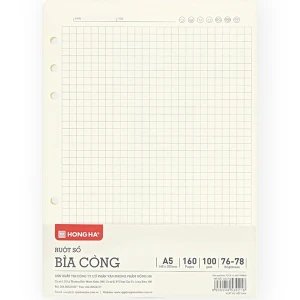 Ruột Sổ Còng Hồng Hà A5 Kẻ Caro 160 Trang 3021