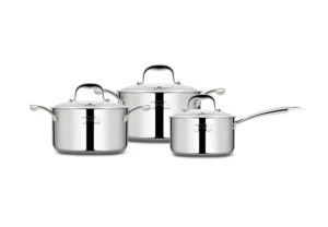 Bộ Inox cao cấp 3 lớp đáy liền Trimax XS EL-3743 size 16, 20, 24cm  TẠM HẾT HÀNG