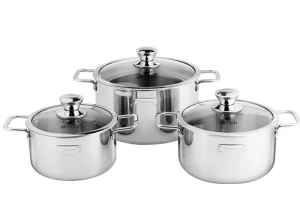 Bộ nồi inox 3 lớp đáy liền Elmich Trimax 2106OL 18, 20, 24 cm  TẠM HẾT HÀNG