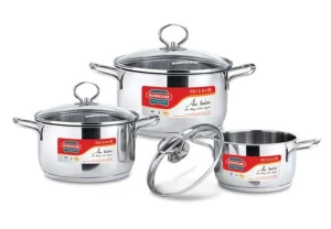 Bộ nồi Sunhouse inox 3 đáy SH888  TẠM HẾT HÀNG