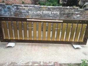 0.2 Kg - Sơn nhũ đồng vàng sơn cổng, cửa sắt hộp