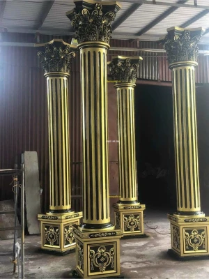 0.2 Kg - Sơn nhũ đồng xanh 1 thành phần trên trụ nhôm đúc