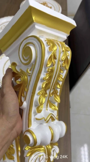 0.2 Kg - Sơn nhũ vàng 24K A12 bê tông, thạch cao, phào chỉ PU