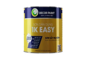 0.8 Kg - Sơn sắt mạ kẽm 1K EASY ghi nhạt