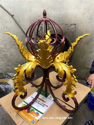 1.0 Kg - Màu vẽ nhũ vàng A01 vàng gold