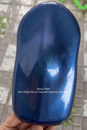 1.0 Kg - Sơn bóng nhũ ca may xanh dương 2 thành phần