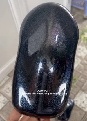 1.0 Kg - Sơn bóng nhũ kim cương trắng 2 thành phần