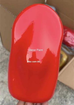 1.0 Kg - Sơn kính chống trầy xước màu cam đỏ