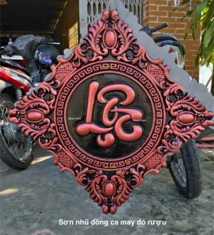 1.0 Kg - Sơn nhũ ca may đỏ rượu sơn nhôm đúc