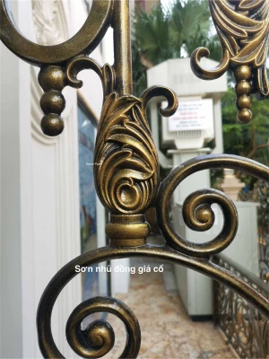 1.0 Kg - Sơn nhũ đồng xanh sơn giả cổ lan can sắt