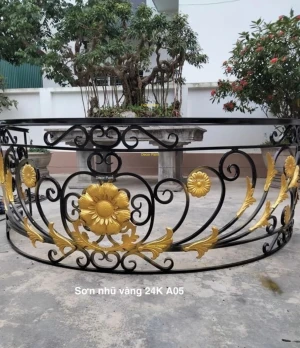 1.0 Kg - Sơn nhũ vàng 24K 1 thành phần A05 vàng gold đậm
